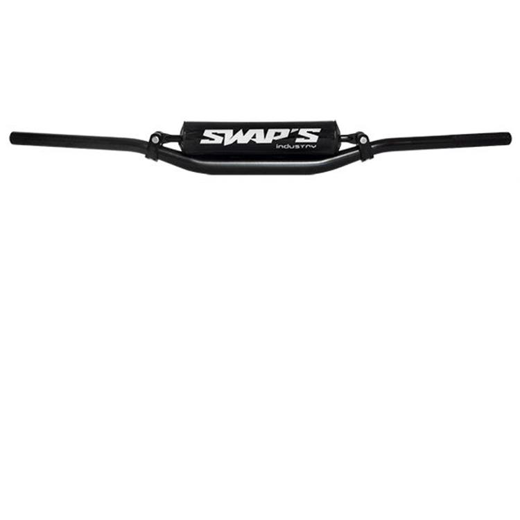Manubrio pit bike Swaps 28 mm piega bassa + barra con barpad