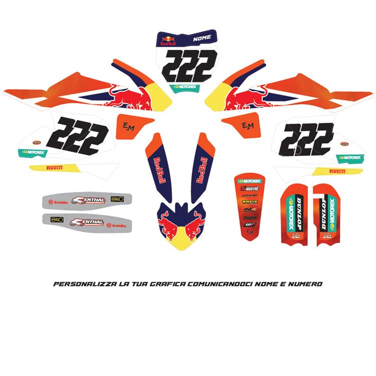 Kit Grafiche Per Ktm 65 Dal 2016 Al 2023 Cairoli Evomotor