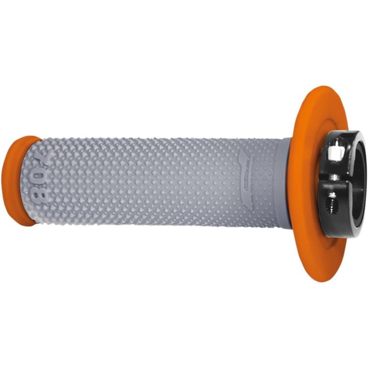 Manopole enduro Pro Grip Lock-On 708 grigio/arancione