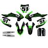 Kit grafiche KTM SX 65 (16-23) Monster Verde in Grafiche Minicross Personalizzabili