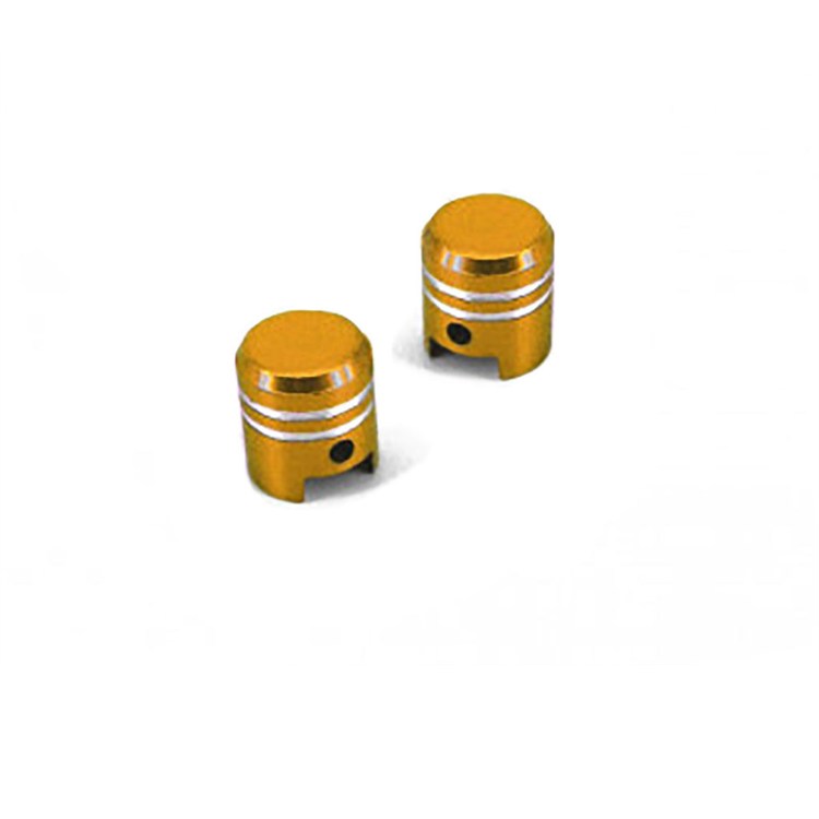 Coppia tappi valvola TNT Oro anodizzato