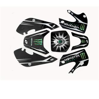 set grafiche klx monster nere