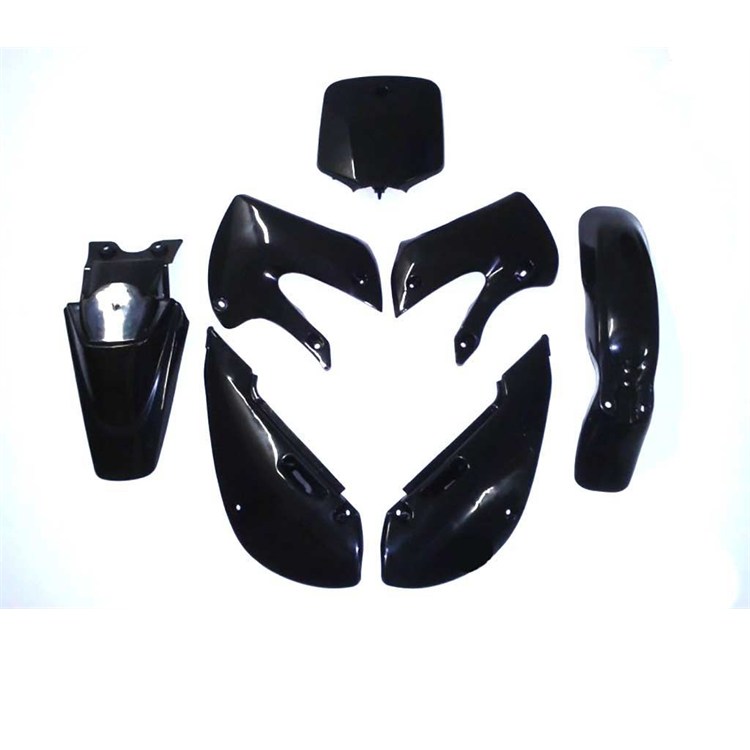 Kit plastiche pit bike KLX Nero