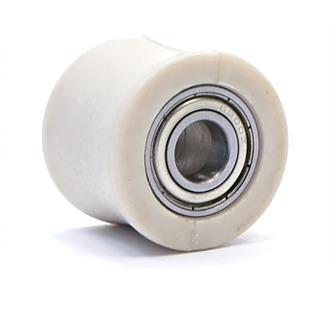 rullo guida catena 10 bianco pitbike