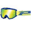 Mascherina PRO GRIP Atzaki 3201 Blu - lente a specchio Giallo in Abbigliamento