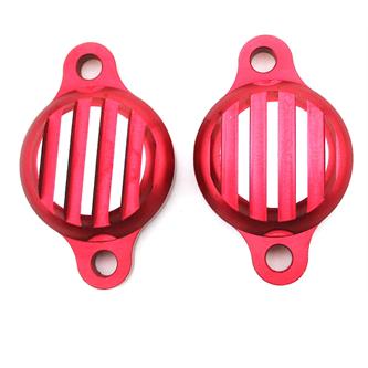 coppia coperchi valvole cnc yx 125 140 rosso