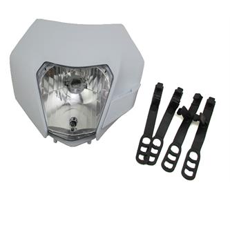 maschera portafaro ktm replica bianca