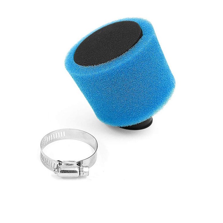 Filtro Aria pit bike 38 mm storto Blu