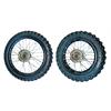 Set ruote pit bike 14/12 CNC Bronzo con cuscinetti 15mm in Cerchi e Gomme