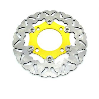 disco freno pitbike 220 mm flottante 4 fori oro