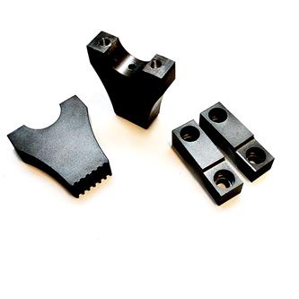 riser manubrio regolabili cnc 28 mm neri