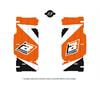 Adesivi griglia radiatore KTM 125 XC-W (2017-2019) Blackbird Arancione in Adesivi e grafiche