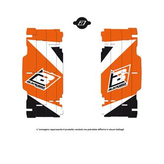 adesivi griglia radiatore ktm 200 exc 08 16 blackbird arancioni