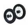Set ruote pit bike 17/14 con cuscinetti 12mm in Cerchi e Gomme