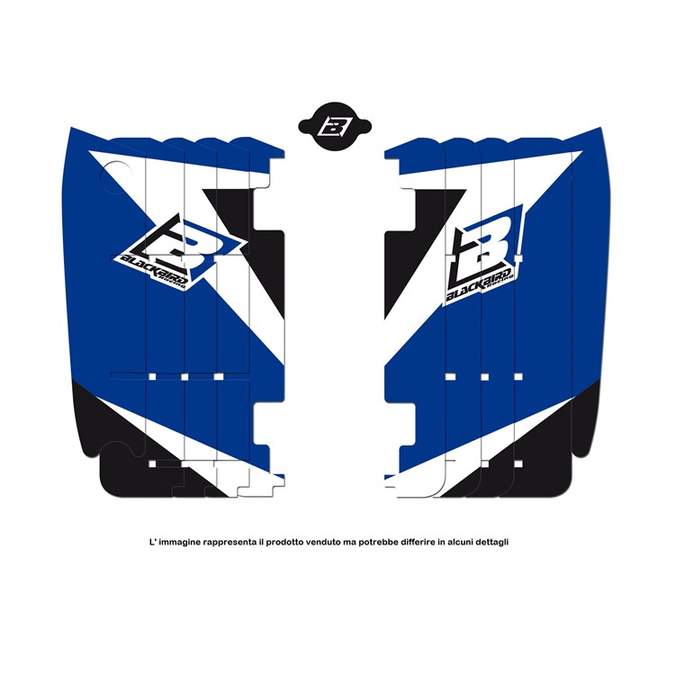 Adesivi griglia radiatore Yamaha YZ 125 (2002-2020) Blackbird Blu