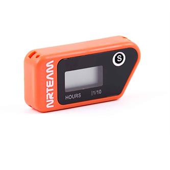 contaore a vibrazione wireless arancione