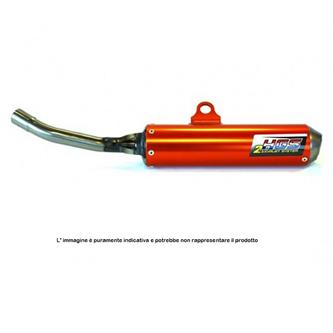 scarico hgs ktm 150 sx 16 18 silenziatore anodizzato arancione