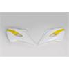 Convogliatori radiatore Husqvarna 125 TE (2014-2016) Bianco e Giallo in Plastiche