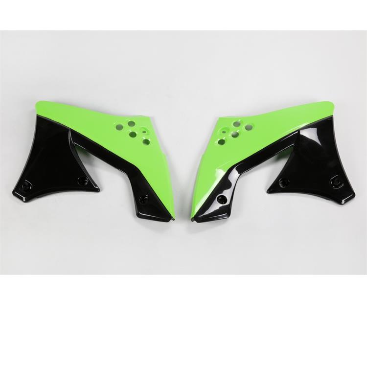 Convogliatori radiatore Kawasaki KX 250 F (2010-2011) Nero e Verde