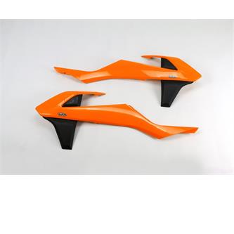 convogliatori radiatore ktm 125 sx 16 18 arancioni e neri