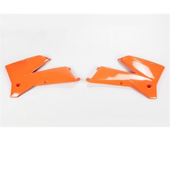 convogliatori radiatore ktm 250 exc f 05 07 arancioni