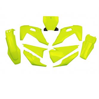 kit plastiche husqvarna 125 tc 19 colore giallo fluo