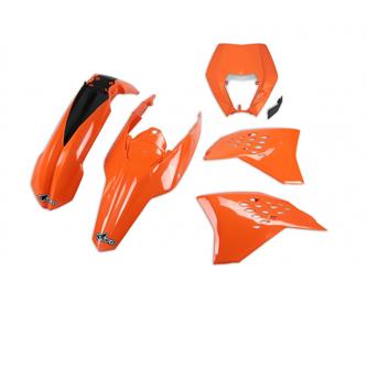 kit plastiche ktm 125 exc 09 10 colore oem