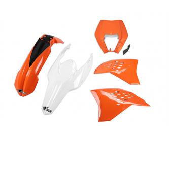 kit plastiche ktm 125 exc 11 colore oem