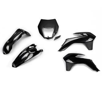 kit plastiche ktm 125 exc 14 16 colore nero