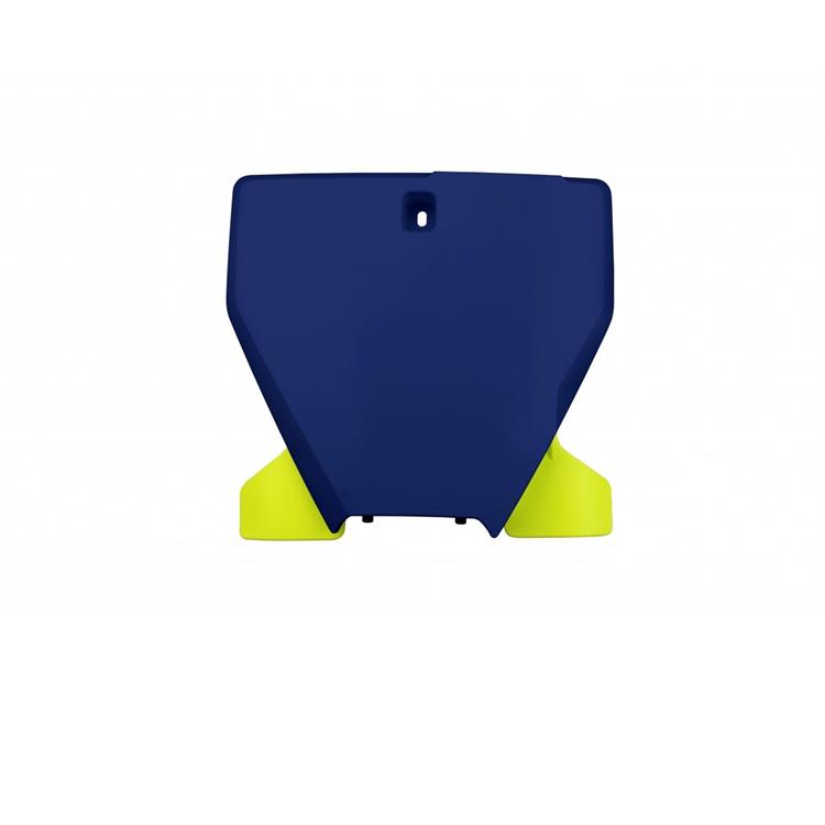 Tabella portanumero anteriore Husqvarna 450 FC (2019-2022) Blu e Giallo fluo