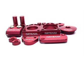 kit minuteria anodizzata honda crf 450 r 09 16 rosso