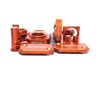 kit minuteria anodizzata ktm 125 sx 16 17 arancione
