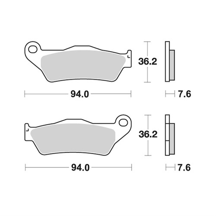 Pastiglie Nissin Husqvarna 125 SMS (1999-2013) anteriori race