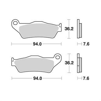 pastiglie nissin husqvarna 125 sms 1999 2013 anteriori race
