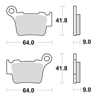 pastiglie nissin ducati desmo 450 mx 2025 posteriori race