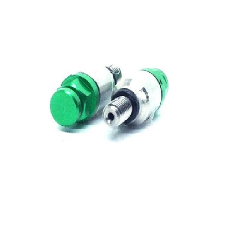Coppia sfiati forcella rapidi M5x0.8 Verde