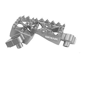 coppia pedane in ergal honda crf 450 r 02 19 grigie