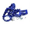 Coppia pedane in ergal Husaberg 350 FE (13-14) blu in Telaio