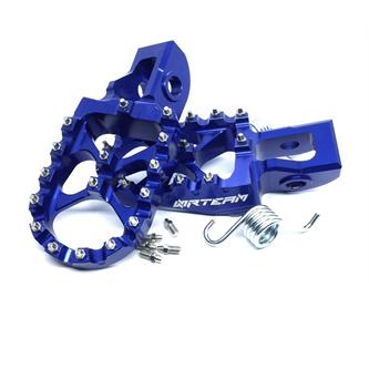 coppia pedane in ergal husqvarna 125 tc 14 15 blu