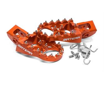 coppia pedane in ergal husqvarna 350 fe 17 19 arancioni