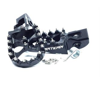 coppia pedane in ergal ktm 450 exc f 17 19 nere