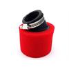 Filtro Aria pit bike 48 mm storto Rosso  in Alimentazione e Carburatori