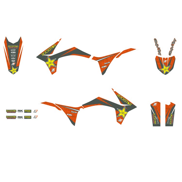 Kit grafiche KTM 200 EXC (2012-2013) Rockstar Energy