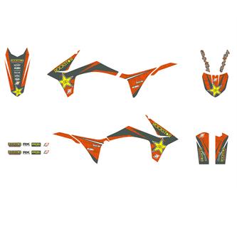 kit grafiche ktm 200 exc 12 13 rockstar energy