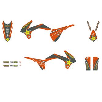 kit grafiche ktm 250 exc f 14 16 rockstar energy