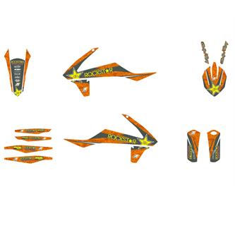 kit grafiche ktm 300 exc 17 19 rockstar energy