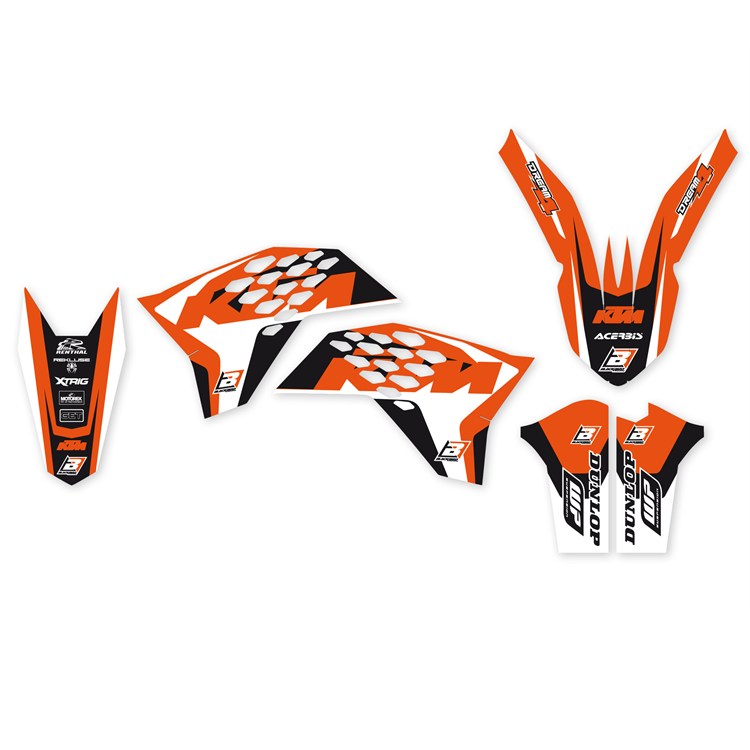 Kit grafiche KTM 530 EXC-F (2009-2011) Dream 4