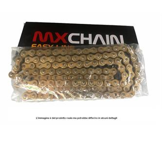 catena mx chain 520 enduro con x ring 120 maglie oro
