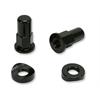 Set viti fermacopertone Nero in Cerchi e Gomme