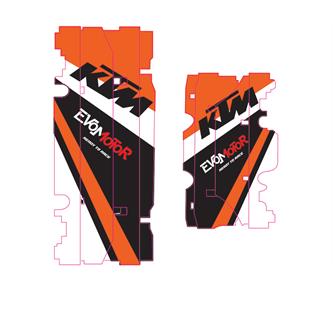 adesivi griglia radiatore ktm 85 sx 13 17 evomotor
